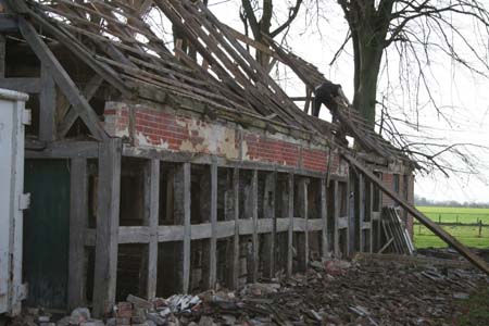 rechte Seite whrend Abbau